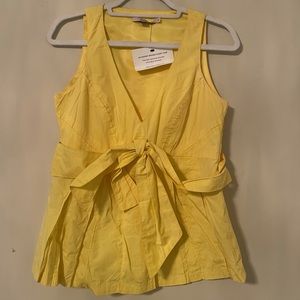 RED VALENTINO- tie front blouse